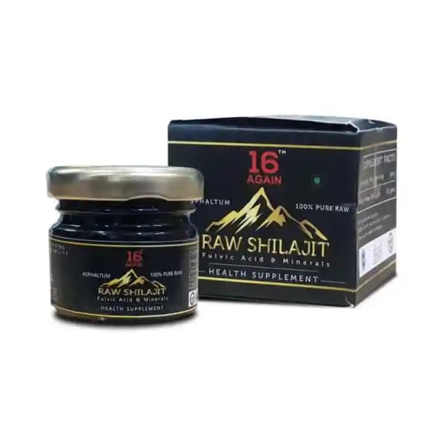 16 Again Raw Shilajit (1 Jar Of 15 gm Paste)