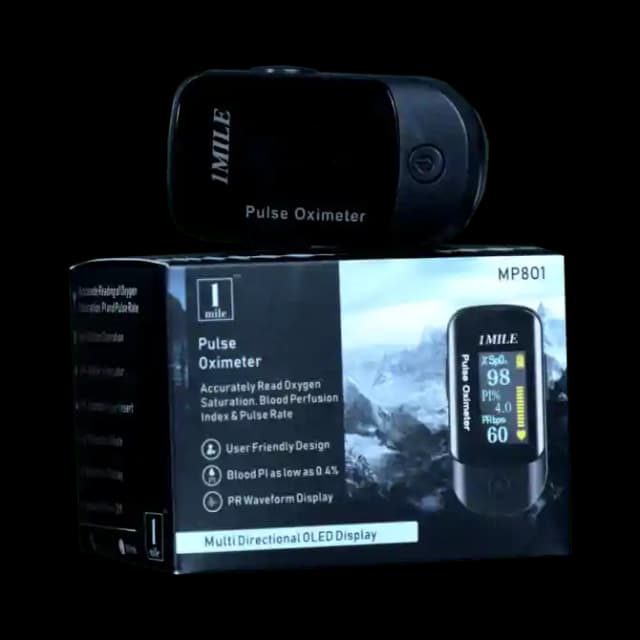 1Mile MP801 Pulse Oximeter Black (1 Box Of 1 Unit)