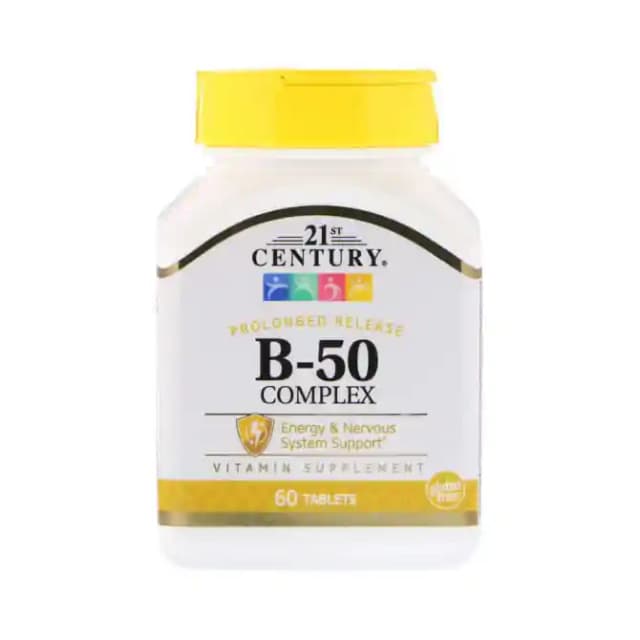 21st Century B 50 Complex (1 Bottle of 60 tablets)
