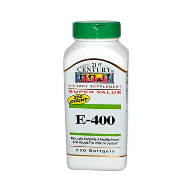 21st Century E 400 Softgels (1 Bottle of 250 soft gelatin capsules)