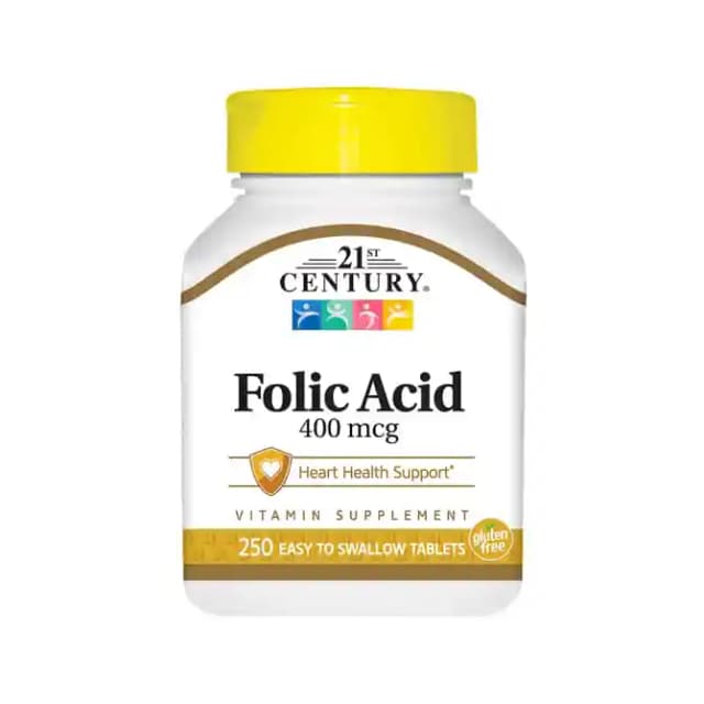 21st Century Folic Acid 400mcg (1 Bottle of 250 tablets)