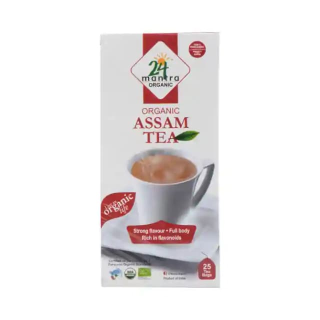 24 Mantra Organic Assam Tea Bag (1 Box Of 25 tea bags)