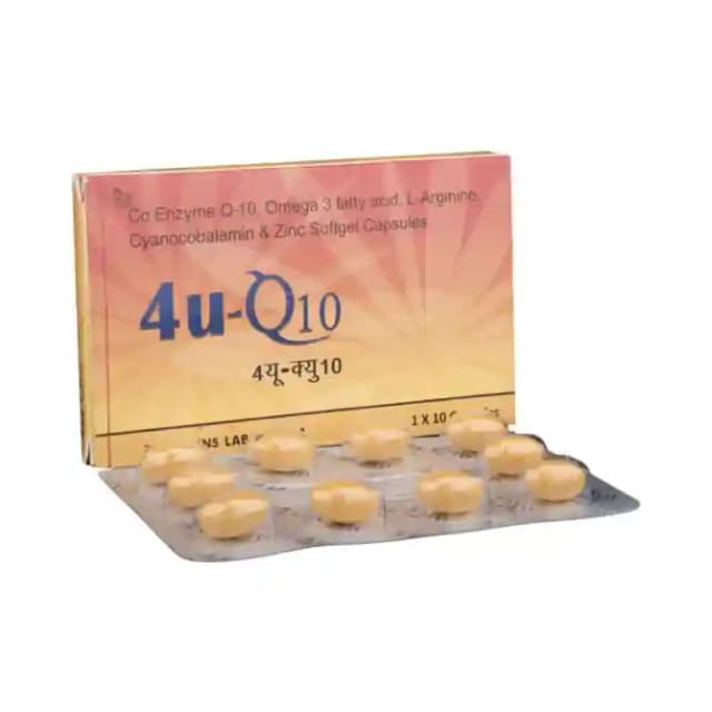 4U Q10 Gold Soft Gelatin (1 Strip Of 10 soft gelatin capsules)