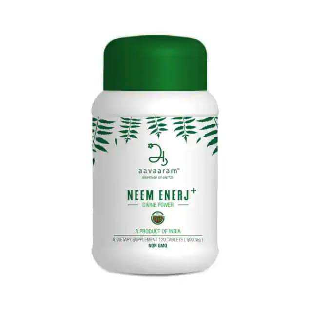 Aavaaram Neem Enerj Plus 500mg (1 Bottle of 120 tablets)
