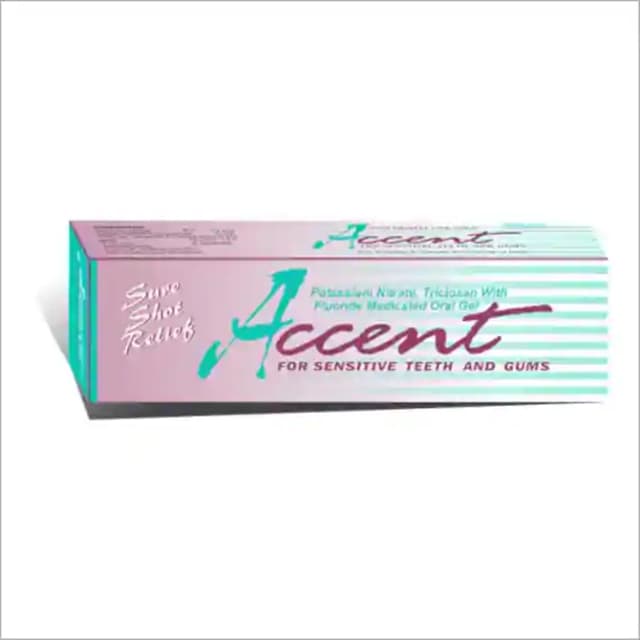 Accent Medicated Oral Gel (1 Tube Of 50 gm Toothpaste)