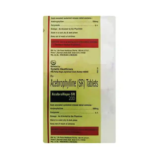 Acebrohope SR 200 (10 tablets sr in 1 strip)