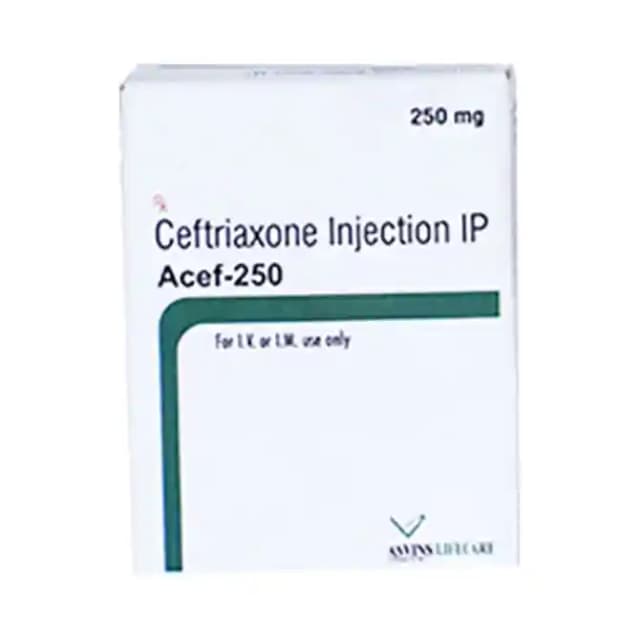 Acef 250 Injection (1 Injection in 1 vial)