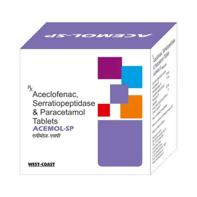 Acemol SP (10 tablets in 1 strip)