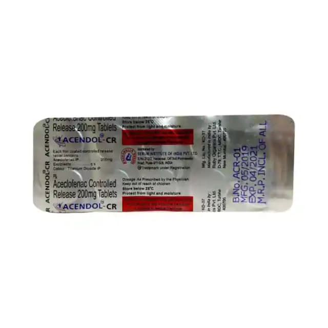 Acendol CR (10 tablets cr in 1 strip)