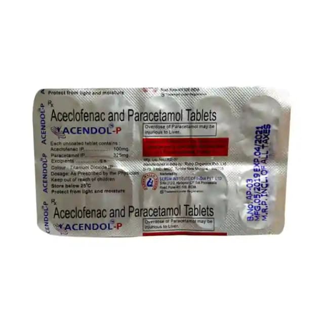 Acendol P (10 tablets in 1 strip)