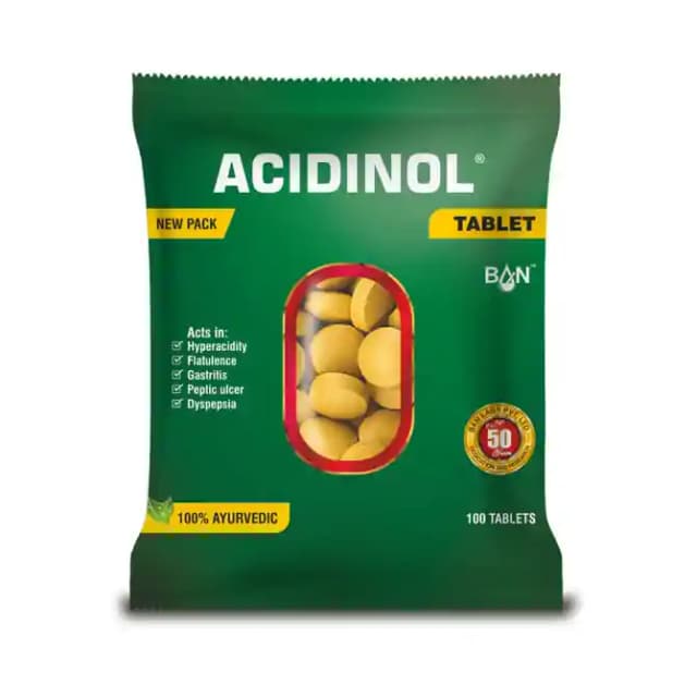 Acidinol (1 Packet Of 100 tablets)
