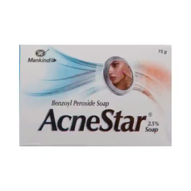 Acnestar 2.5% Soap (1 Packet Of 75 gm Soap)