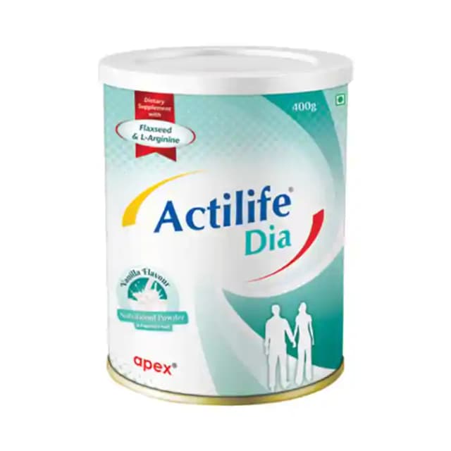Actilife Dia Powder Vanilla (1 Tinof400 gm Powder)