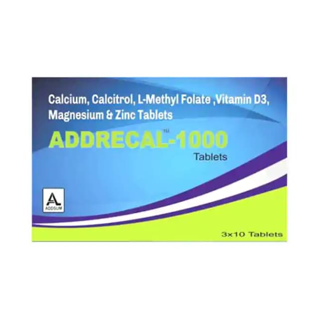Addrecal 1000 (1 Strip Of 10 tablets)