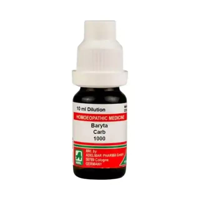 ADEL Baryta Carb Dilution 1000 CH (1 Bottle of 10 ml Dilution)