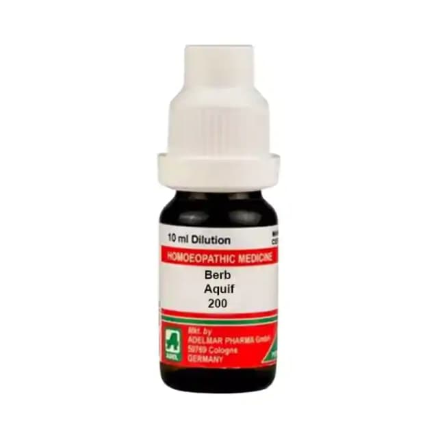 ADEL Berb Aquif Dilution 200 CH (1 Bottle of 10 ml Dilution)