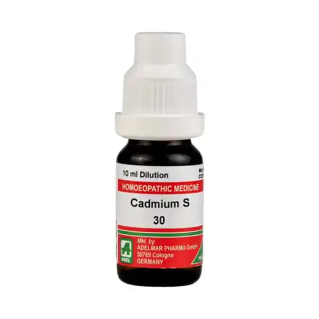 ADEL Cadmium S Dilution 30 CH (1 Bottle of 10 ml Dilution)