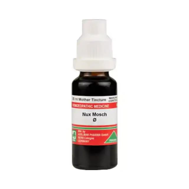 ADEL Nux Mosch Mother Tincture Q (1 Bottle of 20 ml Mother Tincture)