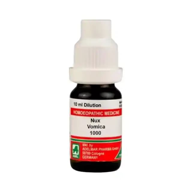 ADEL Nux Vomica Dilution 1000 CH (1 Bottle of 10 ml Dilution)