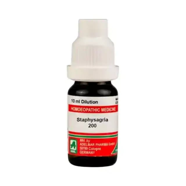 ADEL Staphysagria Dilution 200 CH (1 Bottle of 10 ml Dilution)