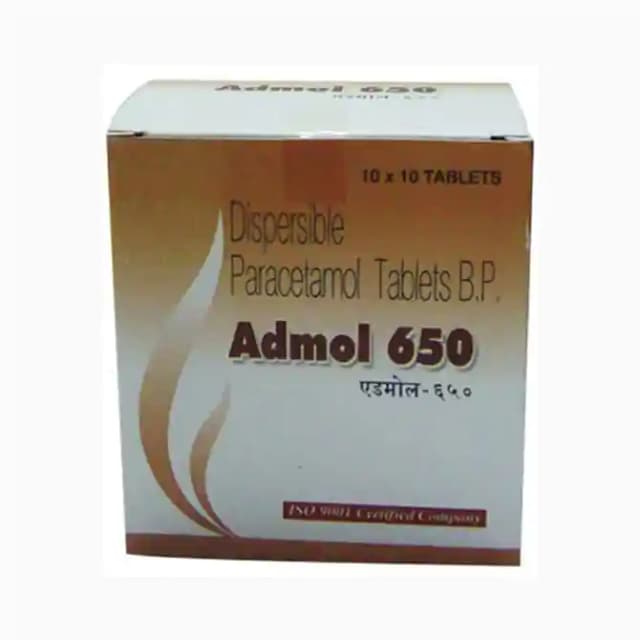 Admol 650mg (10 tablets in 1 strip)