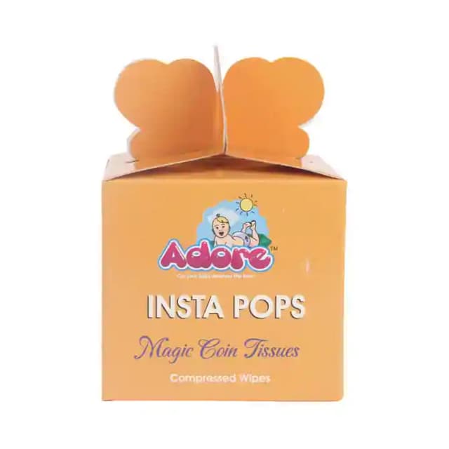 Adore Insta Pops Magic Coin Tissue (1 Packet Of 40 wipes)