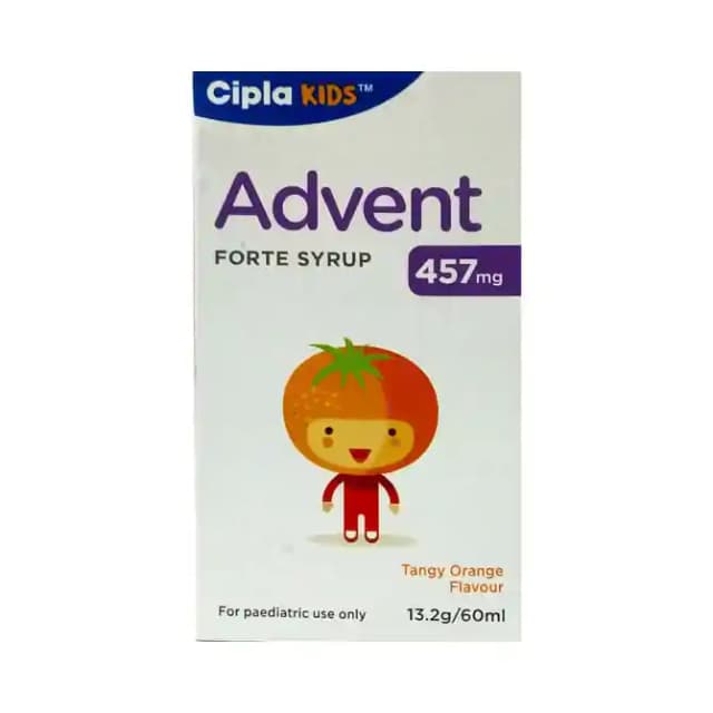 Advent Forte 457mg Syrup Tangy Orange (60 ml in 1 bottle)