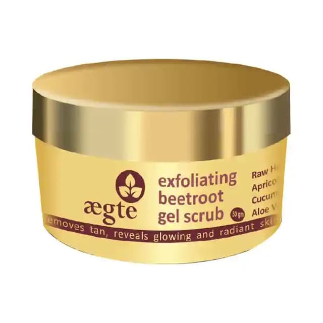 Aegte Exfoliating Beetroot Gel Scrub (1 Jar Of 50 gm Gel)