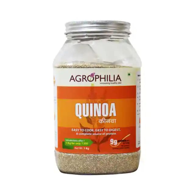 Agrophilia White Quinoa Seeds (1 Jar Of 1 kg Seeds)