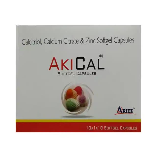 Akical Softgel (1 Strip Of 10 soft gelatin capsules)