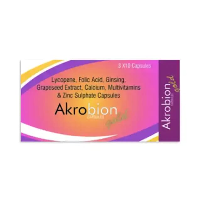 Akrobion Gold (1 Strip Of 10 capsules)