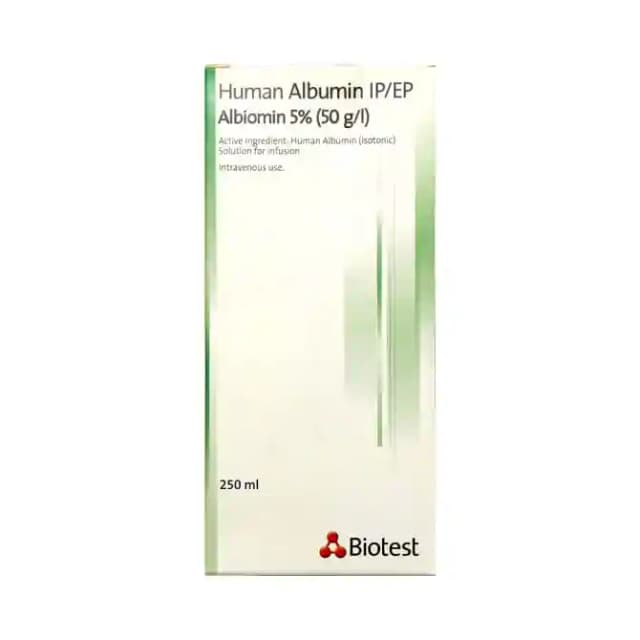 Albiomin 5% Infusion (250 ml in 1 bottle)