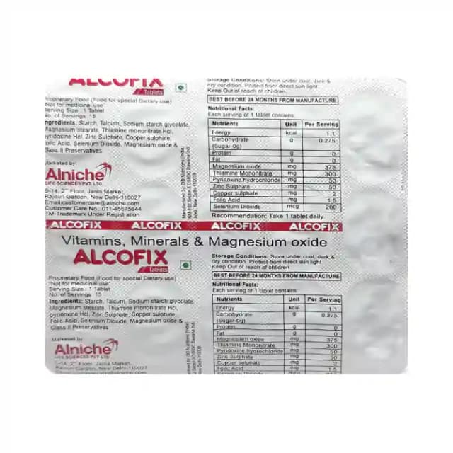 Alcofix (1 Strip Of 15 tablets)