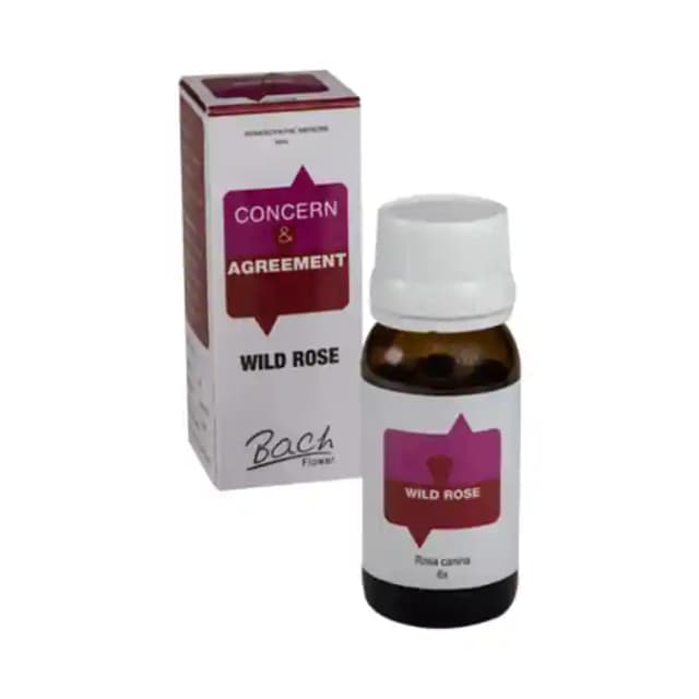 Alfa Omega Bach Flower Wild Rose 6X (1 Bottle of 30 ml Dilution)