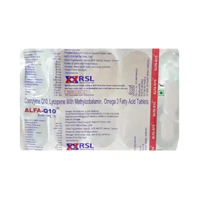 Alfa Q10 (1 Box Of 10 tablets)
