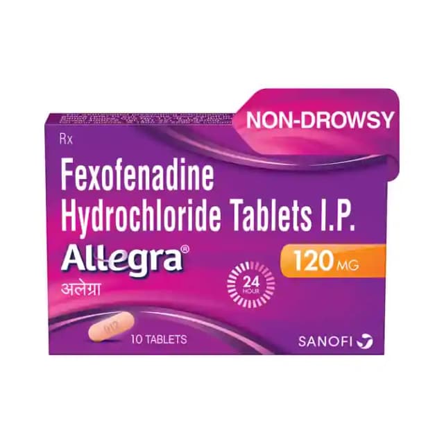 Allegra 120mg (10 tablets in 1 strip)