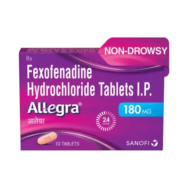 Allegra 180mg (10 tablets in 1 strip)