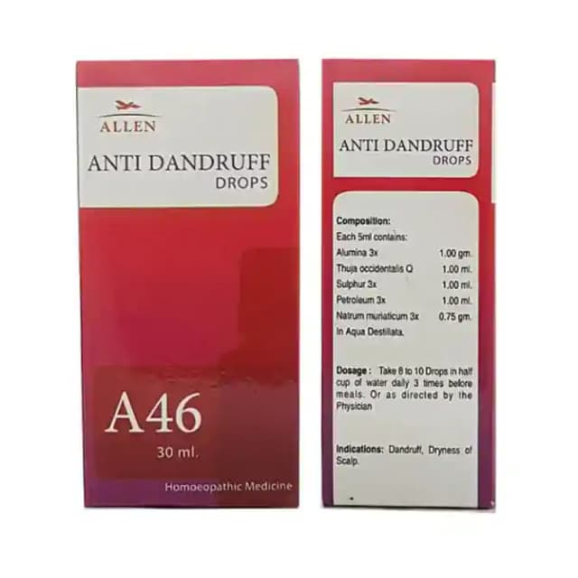 Allen A46 Anti Dandruff Drop (1 Bottle of 30 ml Drop)