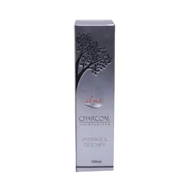Alna Moisturizer Charcoal (1 Pump Bottle of 100 ml Moisturiser)