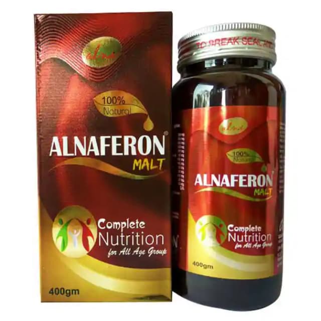 Alnavedic Alnaferon Malt (1 Bottle of 400 gm Syrup)