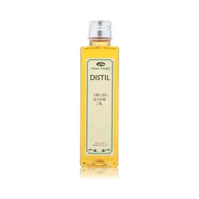 Aloe Veda Distil Virgin Sesame Oil (1 Bottle of 200 ml Oil)