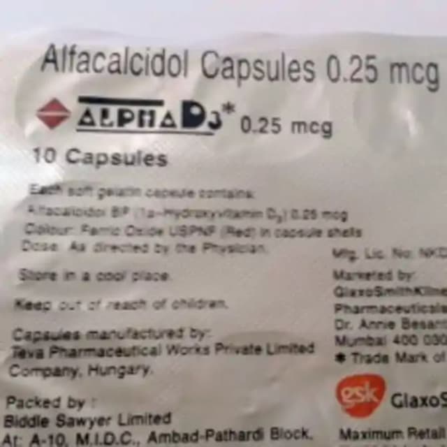 Alpha D3 0.25mcg (1 Strip Of 10 capsules)