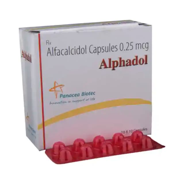 Alphadol 0.25mcg (1 Strip Of 10 soft gelatin capsules)