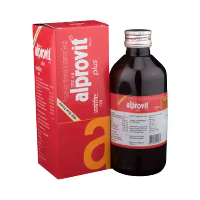 Alprovit Plus Syrup (1 Bottle of 200 ml Syrup)