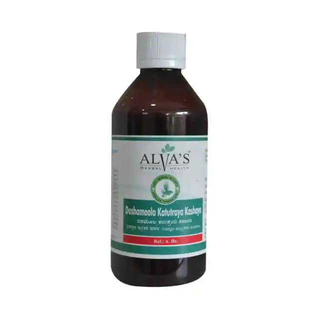 Alvas Dashamoola Katutraya Kashaya (1 Bottle of 200 ml Syrup)