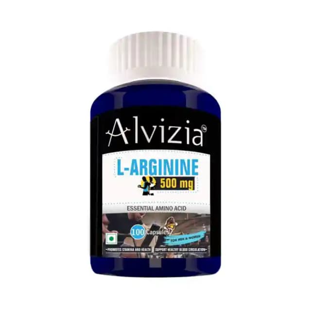 Alvizia L Arginine 500mg (1 Bottle of 100 capsules)
