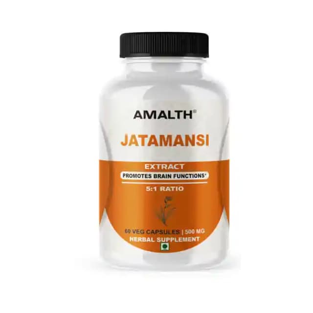 Amalth Jatamansi Extract Veg (1 Bottle of 60 vegicaps)