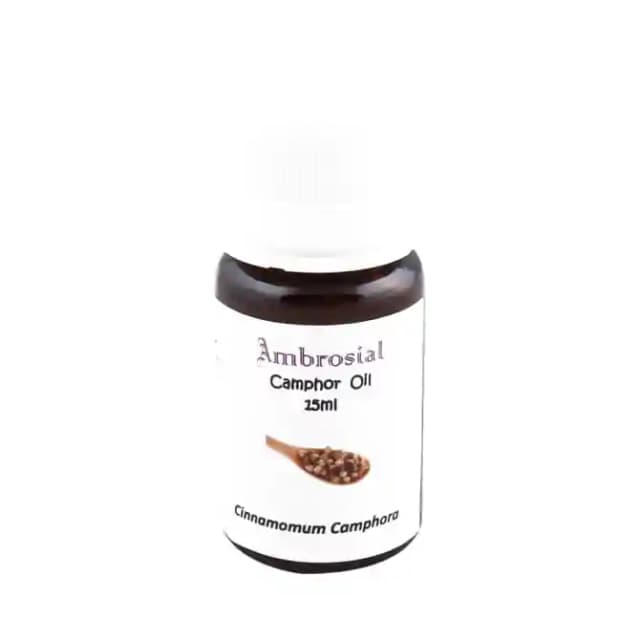 Ambrosial Essential Oil Camphor (1 Bottle of 15 ml Oil)