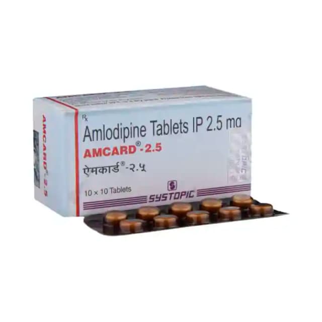 Amcard 2.5 (10 tablets in 1 strip)