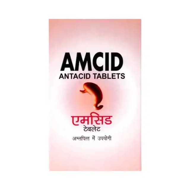 Amcid Antacid (1 Bottle of 60 tablets)